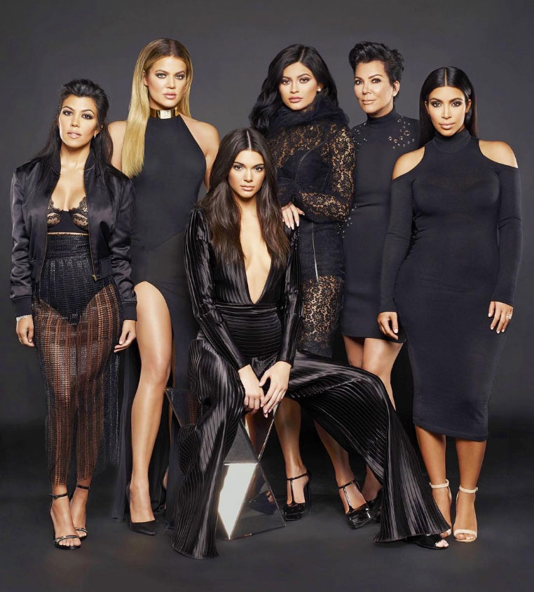 Kardashian Jenner family women photo